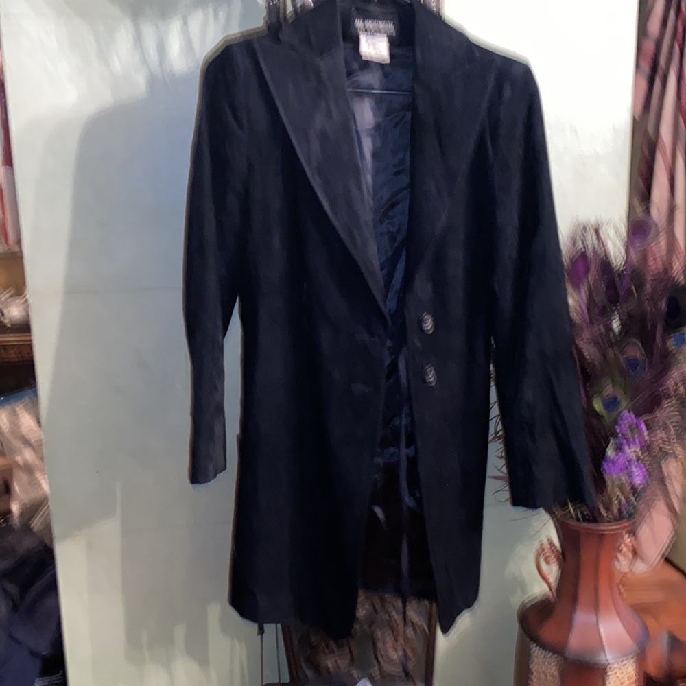 Ann Demeulemeester black thin cut velvet blazer - Picture 2 of 5